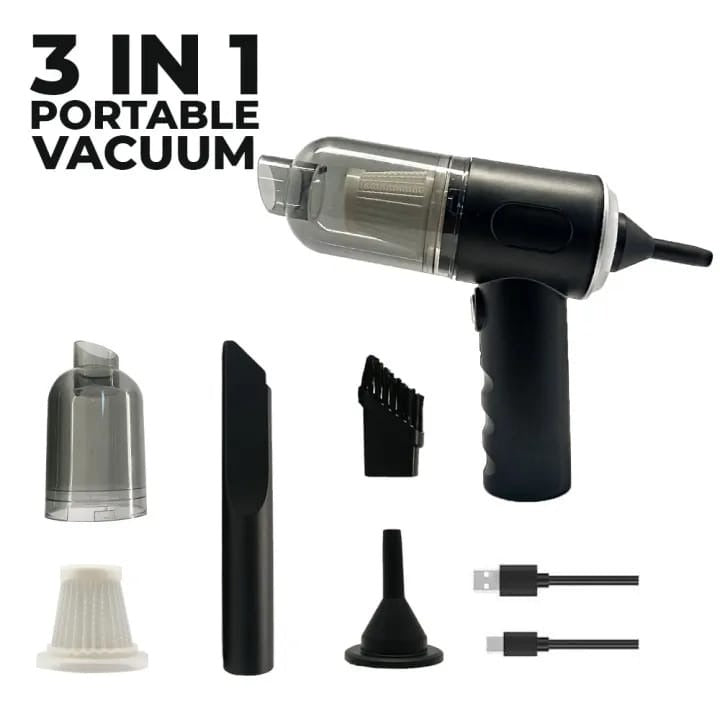 3 in 1 Vacuum Cleaner - duster blower air pump for Home , car , laptop