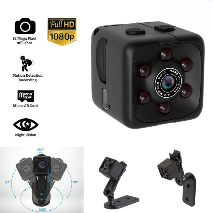 Camera – HD Portable Security Camera with Night Vision & Two Stand Holders
