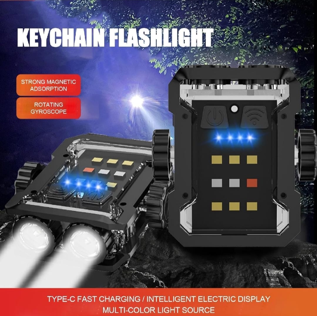 Magnetic Mini EDC Flashlight 1000 Lumens Keychain Flashlights
