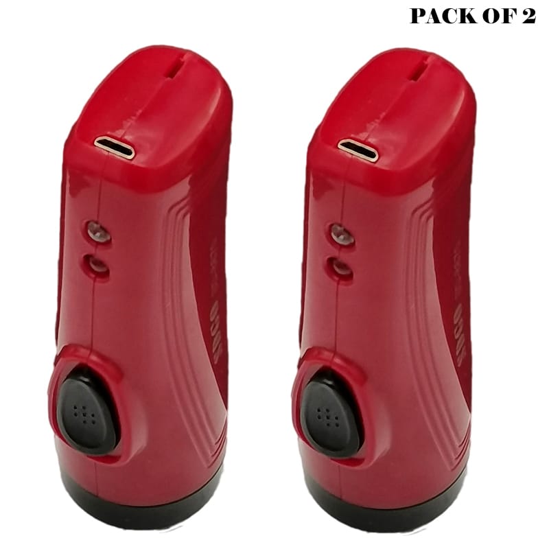 Pack Of 2 Multifunction Portable Super Bright USB Rechargeable Flashlights SD-8670