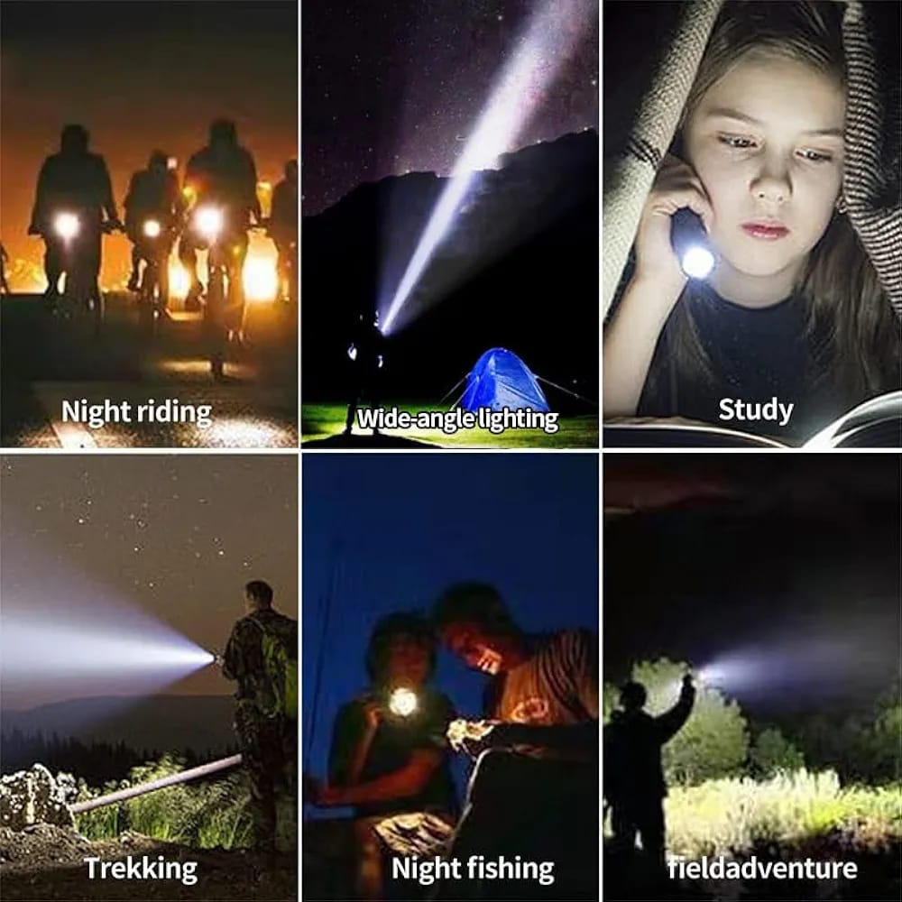 Rechargeable Tactical Flashlight High Lumens