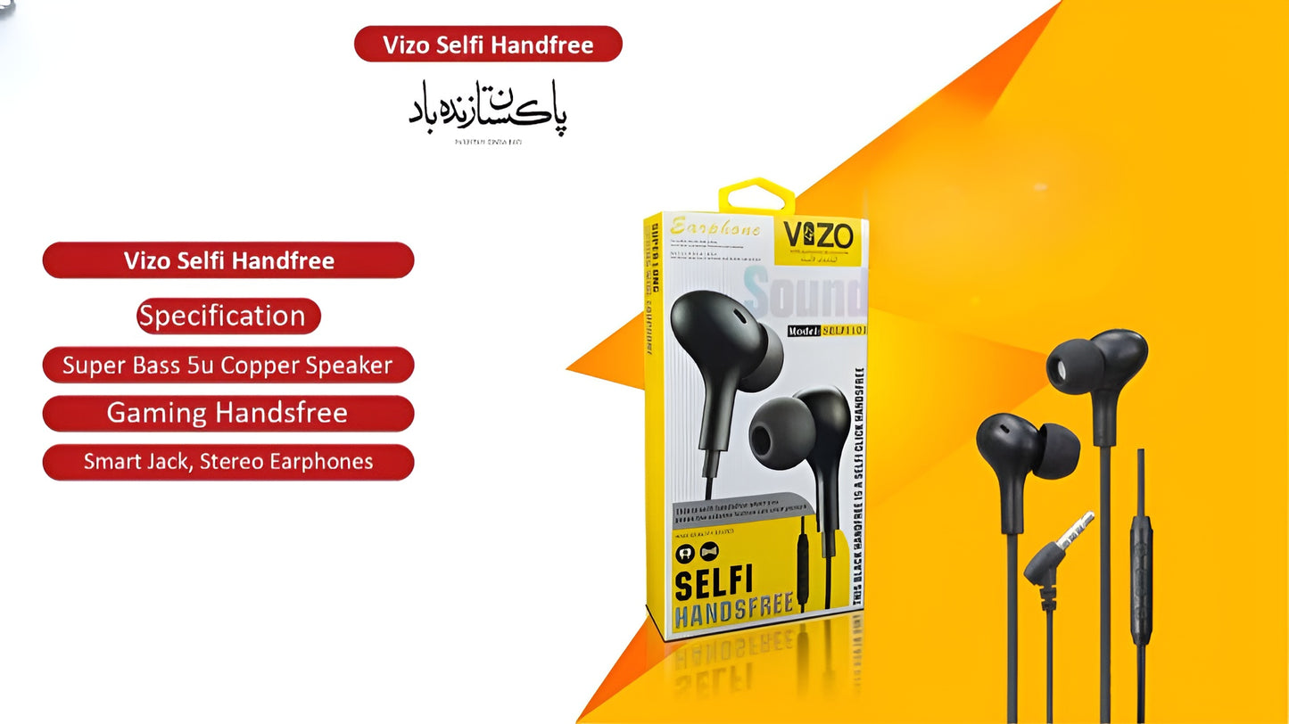 Selfi Gaming Handsfree - EarPhones for Mobile Phone- Best Quality Handsfree