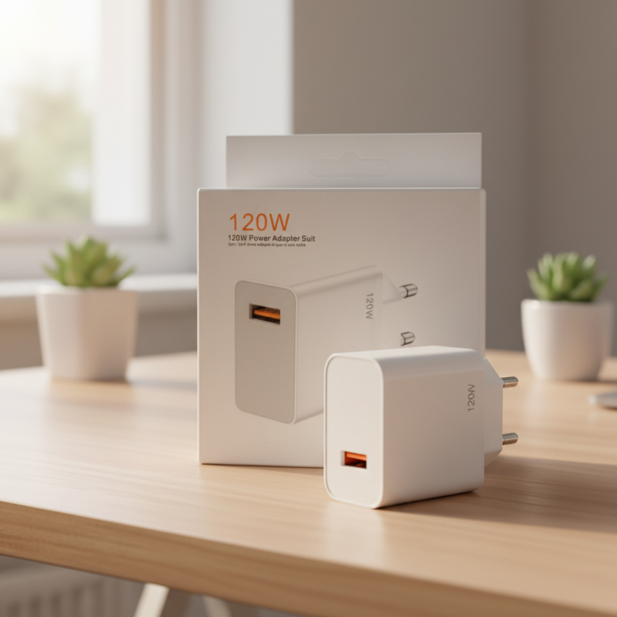 Super Fast Charger With Fast Type C Cable - 120W & 67W