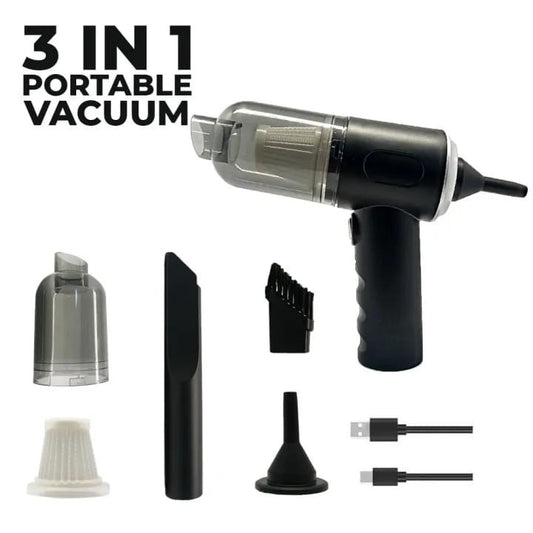 3 in 1 Vacuum Cleaner - duster blower air pump for Home , car , laptop