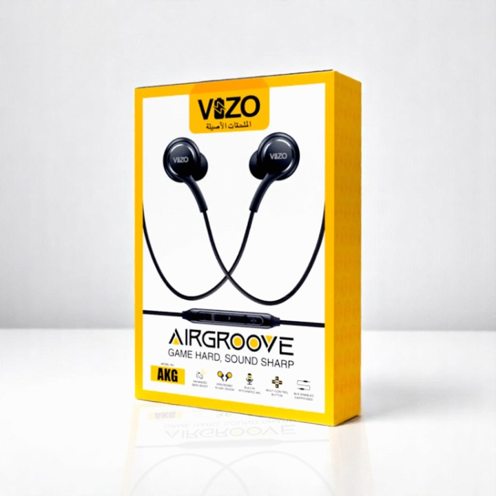 Airgrove AKG Wired Earphones -3.5mm Jack-Tangle-Free Cable