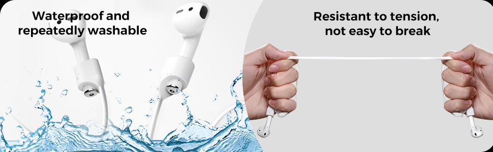 Anti Lost Silicone Earphone Rope Holder Cable For AirPods Strap Wireless Bluetooth Headphone Neck Strap Cord String 55CM