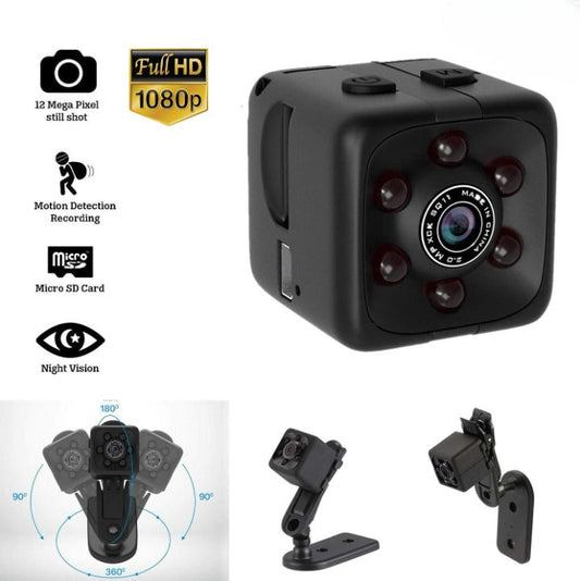 Camera – HD Portable Security Camera with Night Vision & Two Stand Holders