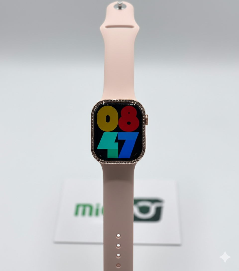 Mi Ni ZW10 DO Elegant Diamond Series Smartwatch – Bluetooth Calling, Health Monitor