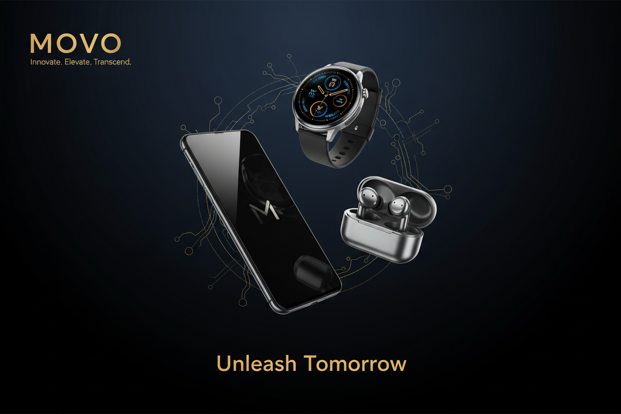 make a luxuxry banner for movo animation with only 3 gadgets any for desktop and mobile 